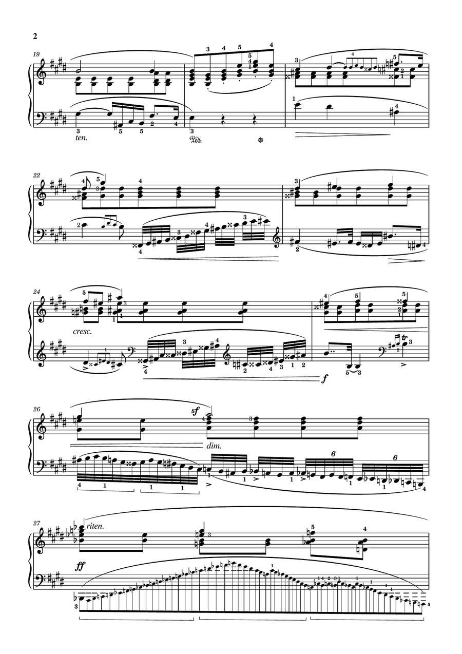 Chopin - Étude in C-sharp minor, Op.25 No.7, 