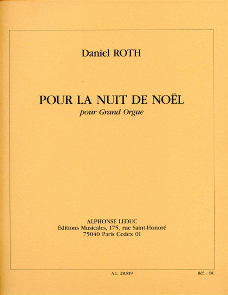 Pour La Nuit De Noel (organ)