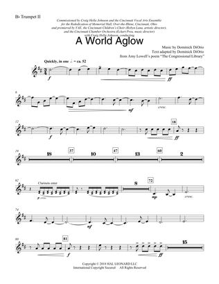 Book cover for A World Aglow - Trumpet 2 in Bb