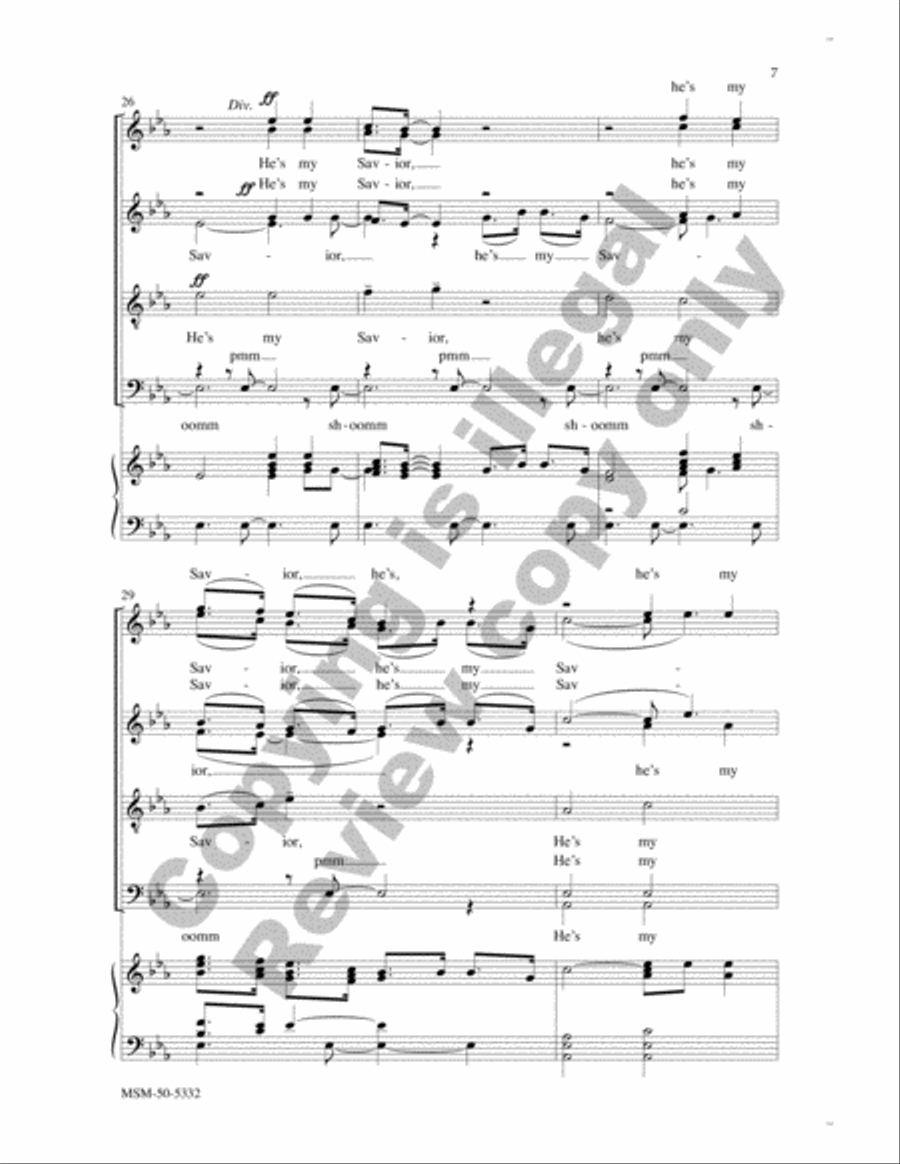Take Me to the Water Divisi scores gallery preview page 7
