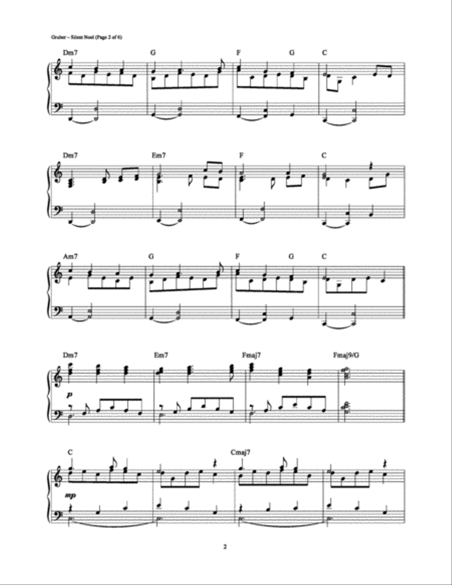 Silent Noel Silent Noel Piano Solo scores gallery preview page 2