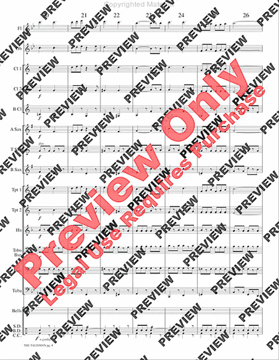 The Talisman Concert Band scores gallery preview page 7