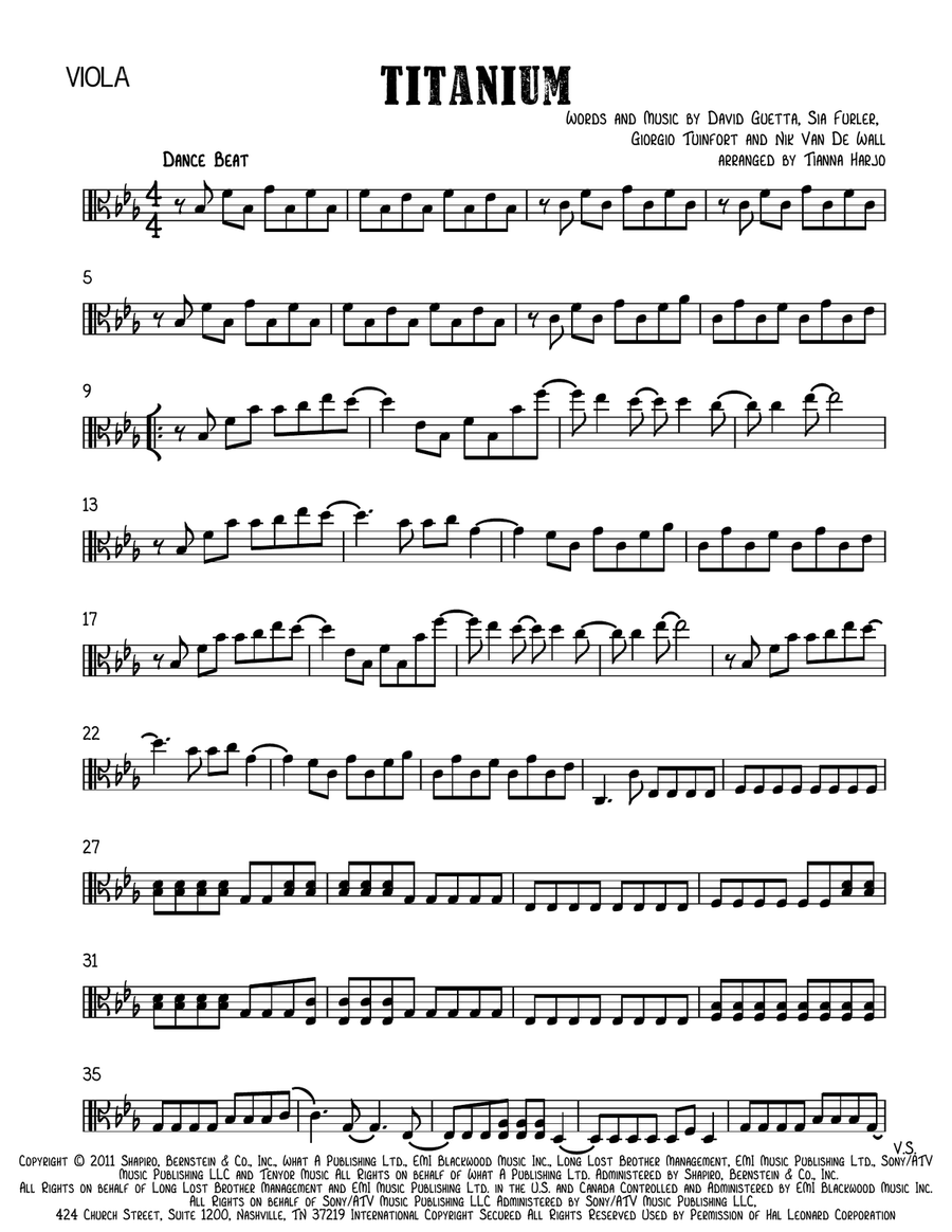 Titanium Titanium String Duet scores gallery preview page 1