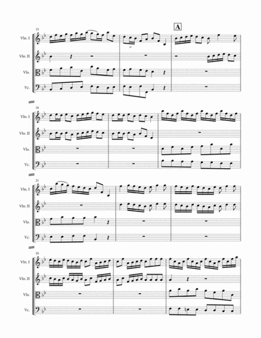 Arrival of the Queen of Sheba for String quartet (Score&Parts) image number null