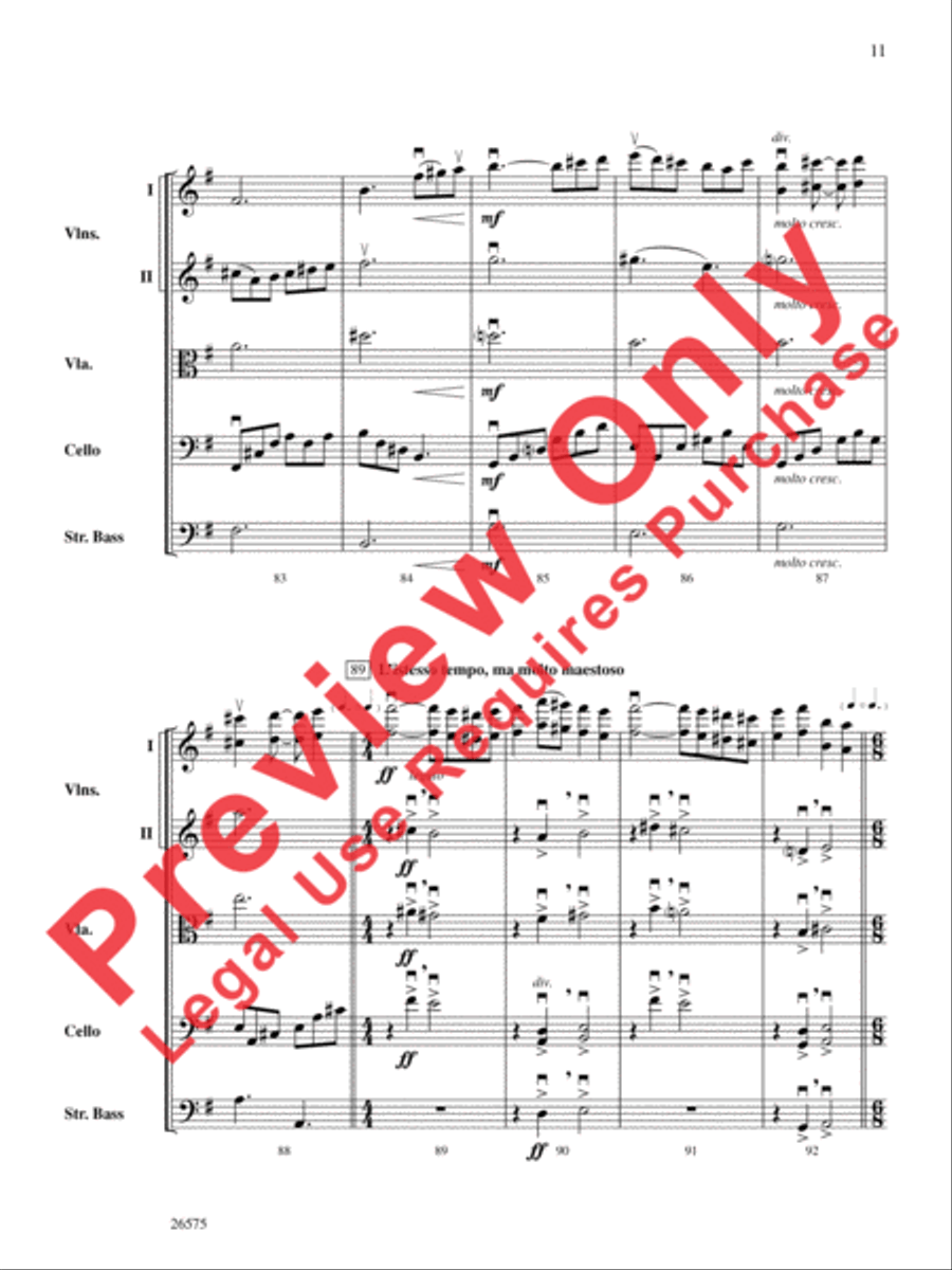 Of Glorious Plumage Of Glorious Plumage String Orchestra scores gallery preview page 12