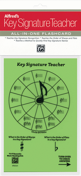Alfred's Key Signature Teacher: All-In-One Flashcard (Green)