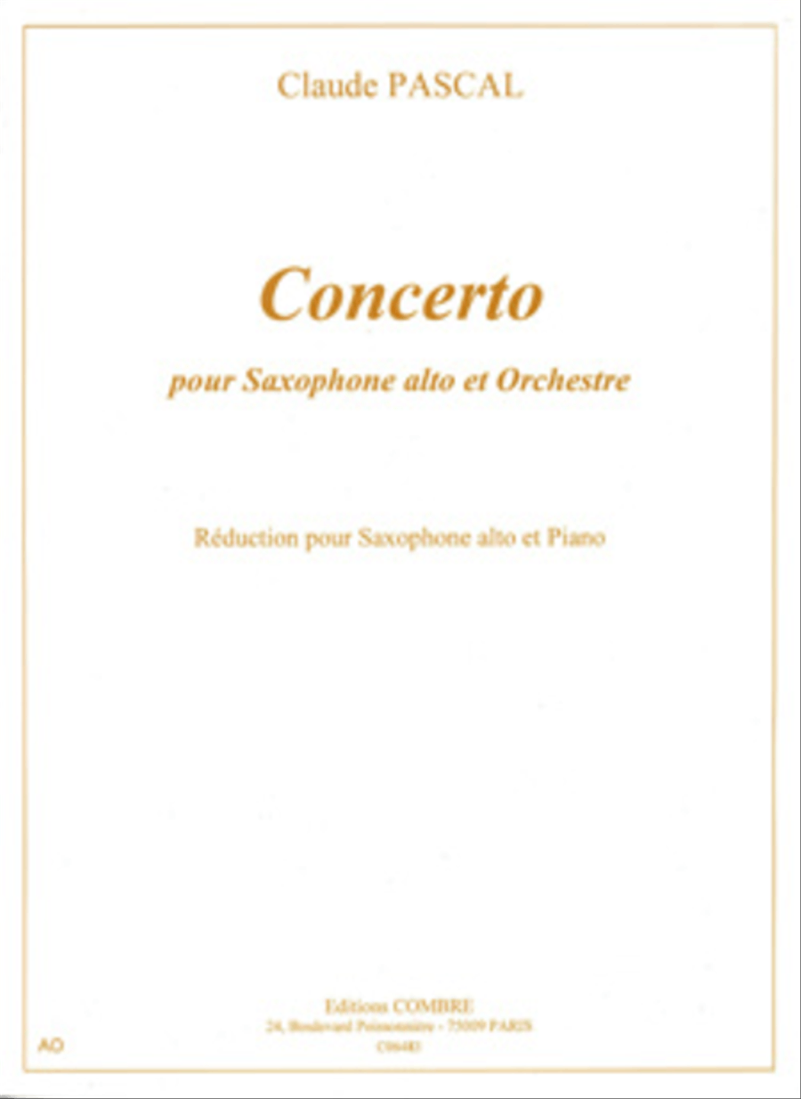 Concerto pour saxophone alto