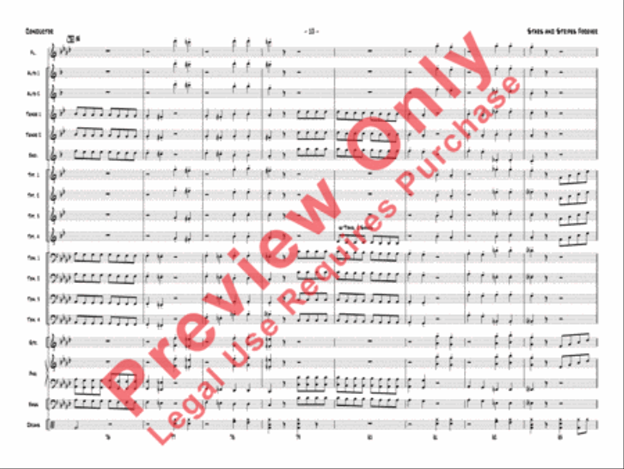 Stars and Stripes Forever Jazz Ensemble scores gallery preview page 14