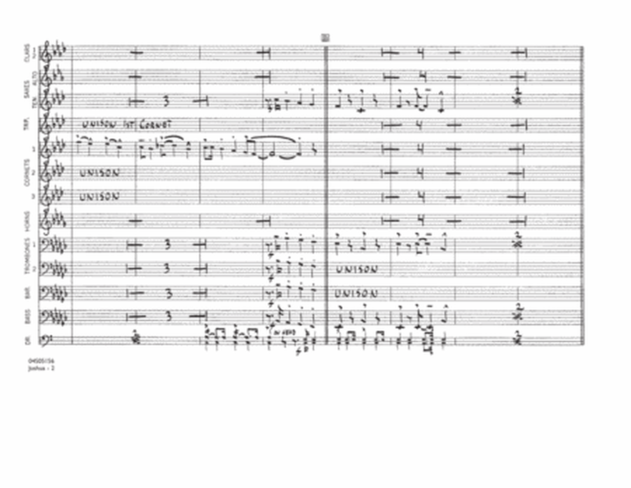 Joshua - Conductor Score (Full Score)