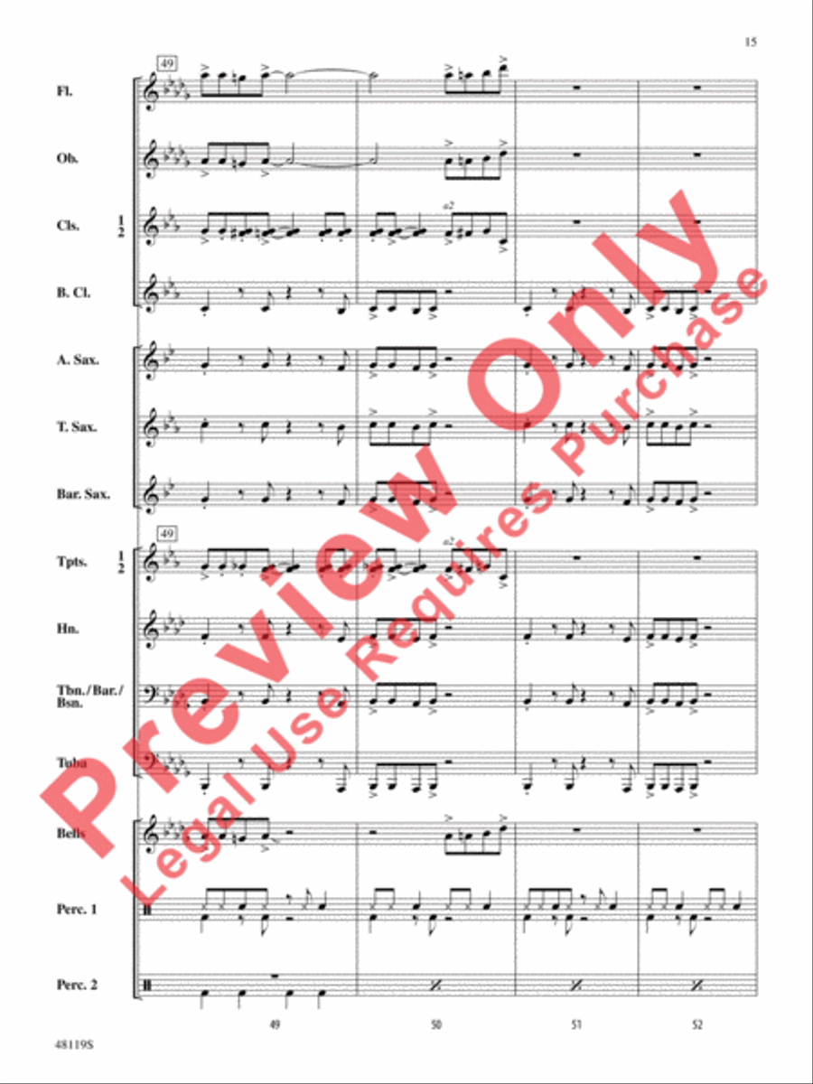 In a New York Jam In a New York Jam Concert Band scores gallery preview page 16