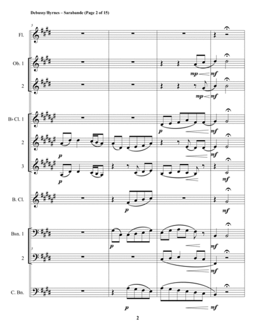 Sarabande (Woodwind Choir) image number null