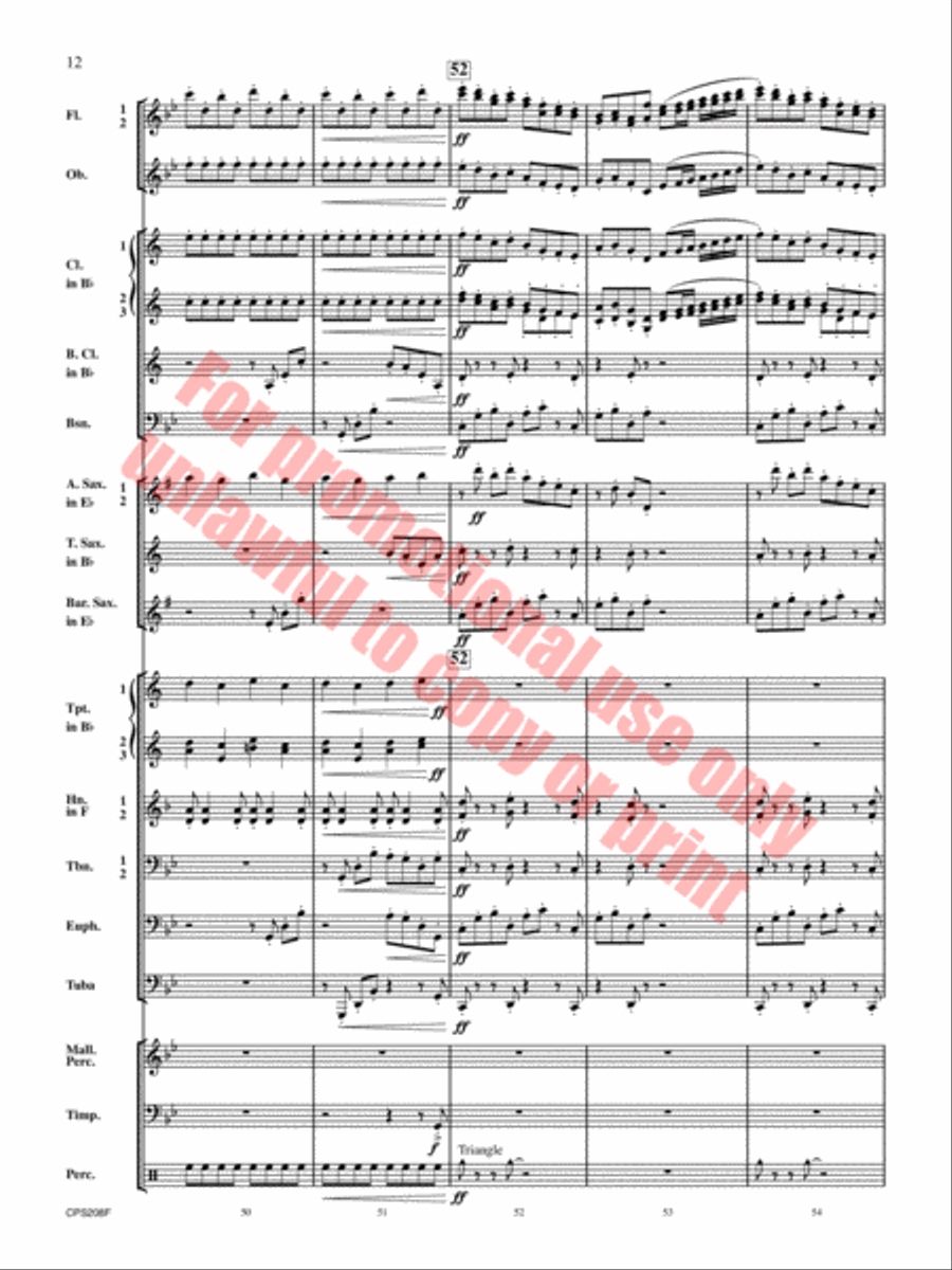 Winter Milky Way Winter Milky Way Concert Band scores gallery preview page 13