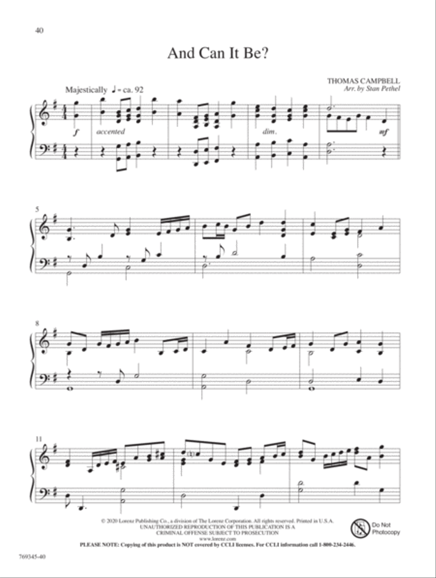 Jesus, Lover of My Soul Piano Solo scores gallery preview page 13