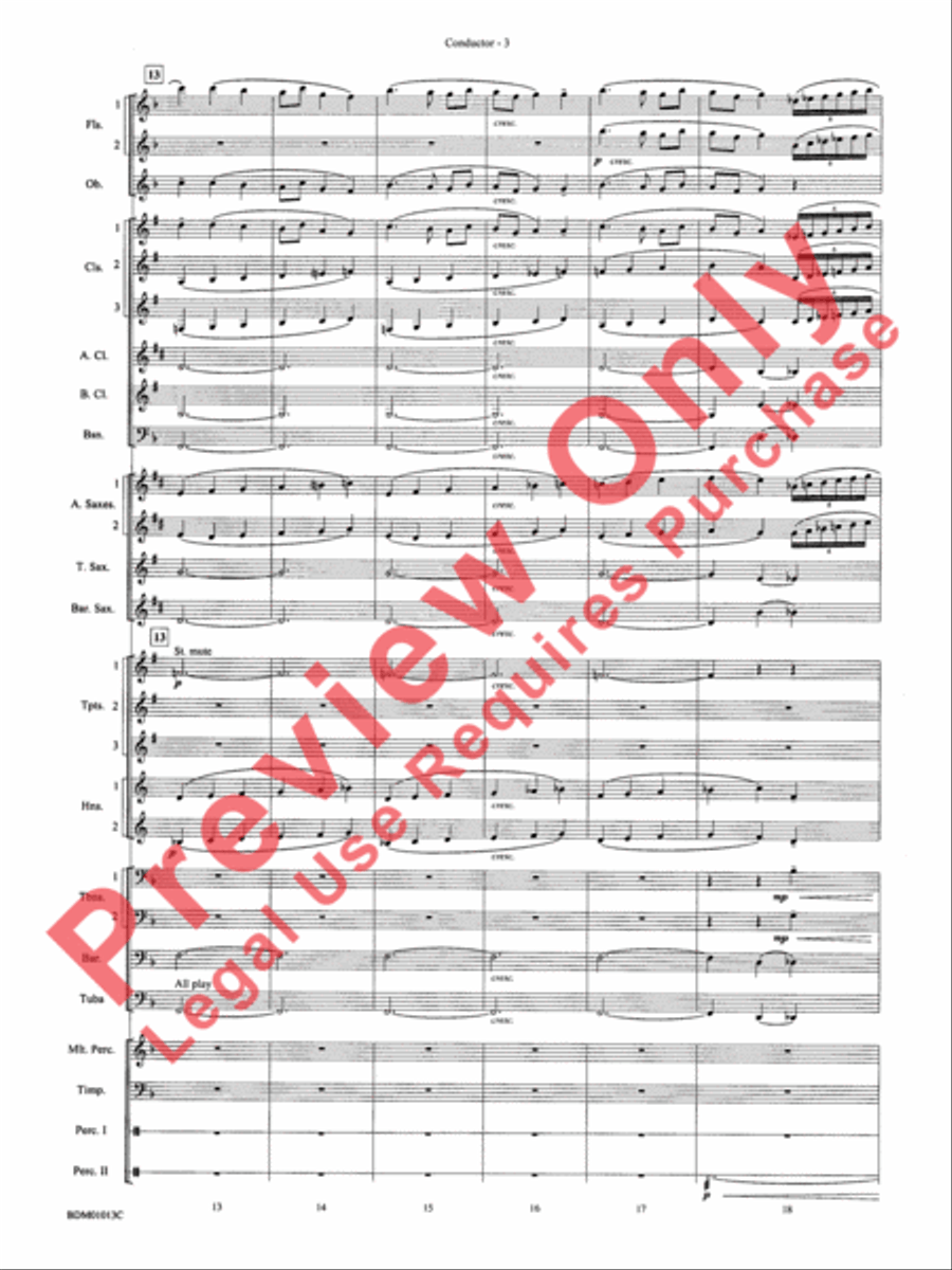 Finale from The Firebird Suite Concert Band scores gallery preview page 5