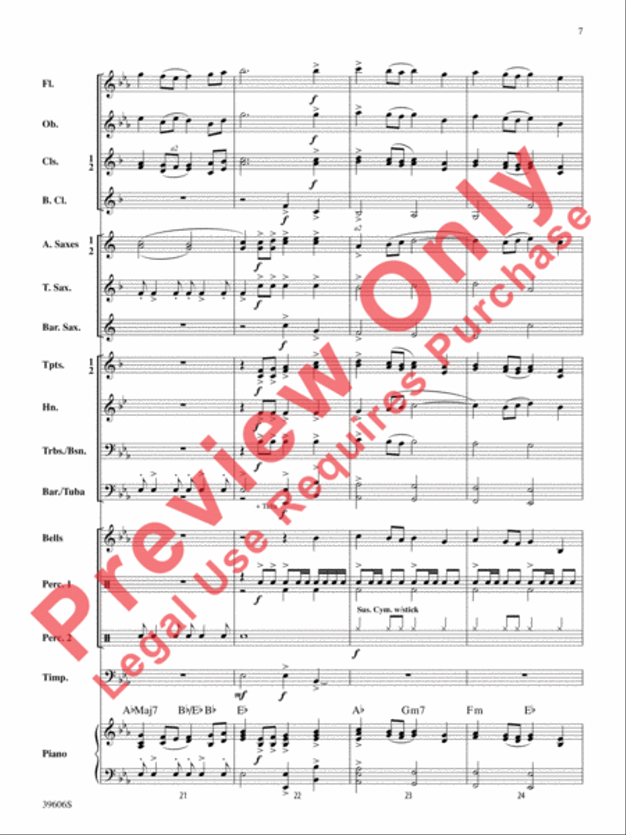 Call to the Heroes Concert Band scores gallery preview page 8