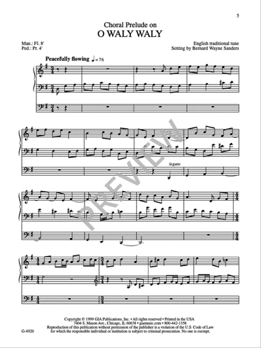 Four Chorale Preludes for Organ Organ Solo scores gallery preview page 7