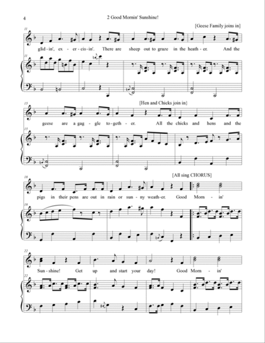The Tale of Chicken Licken - Score Part 1 2021 Piano, Vocal, Guitar scores gallery preview page 6