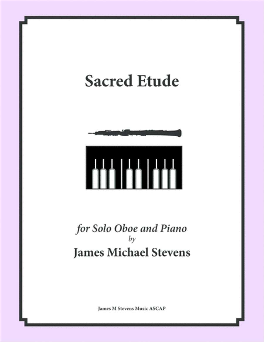 Sacred Etude - Oboe & Piano Piano scores gallery preview page 1