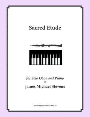 Book cover for Sacred Etude - Oboe & Piano