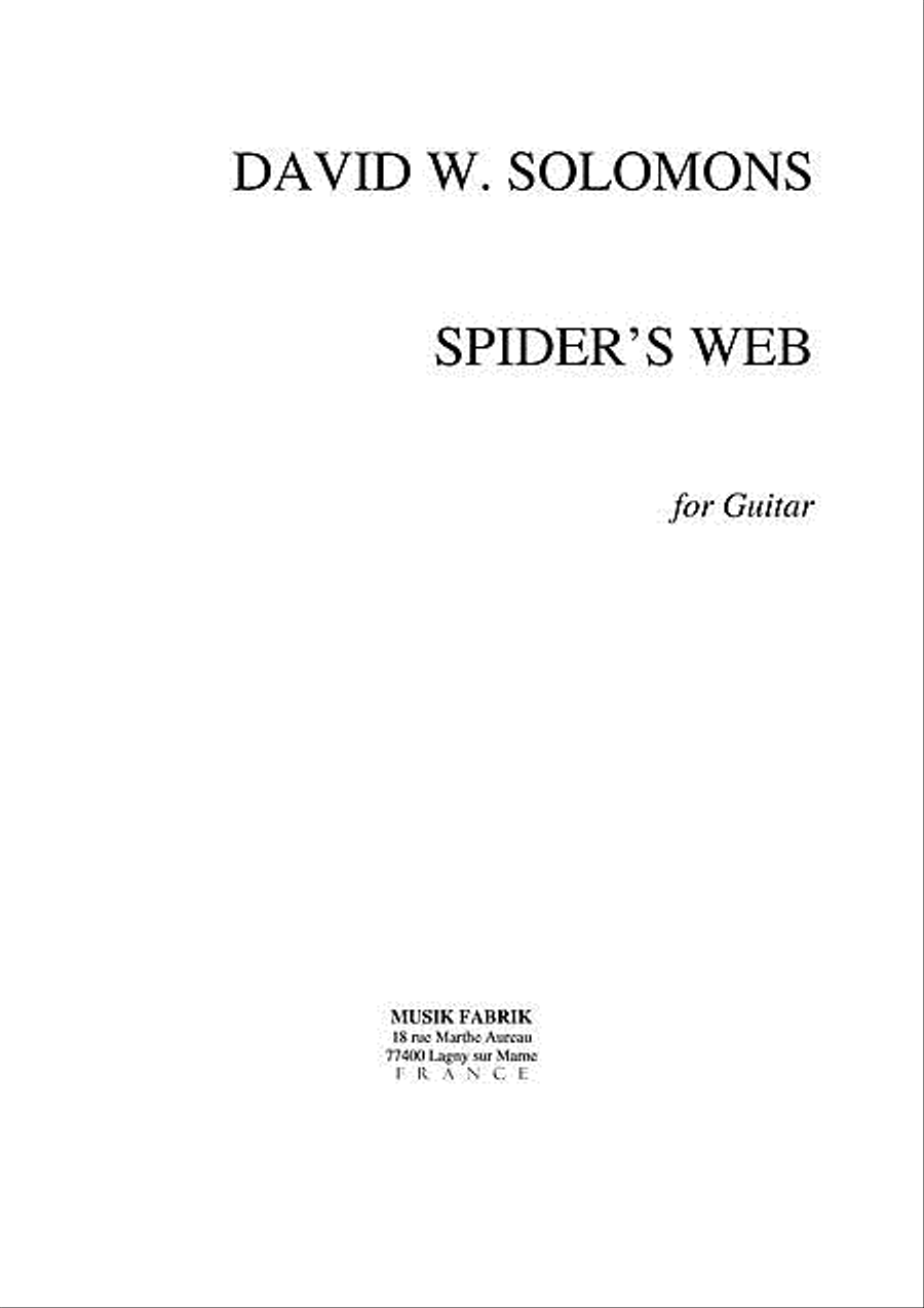 Spider's Web Guitar Solo scores gallery preview page 1