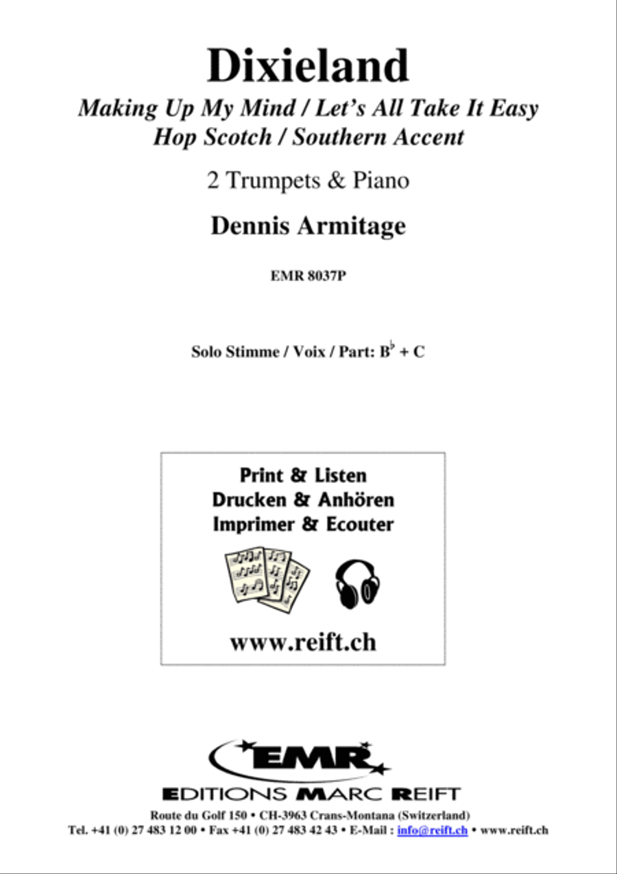 Dixieland Trumpet Duet scores gallery preview page 2