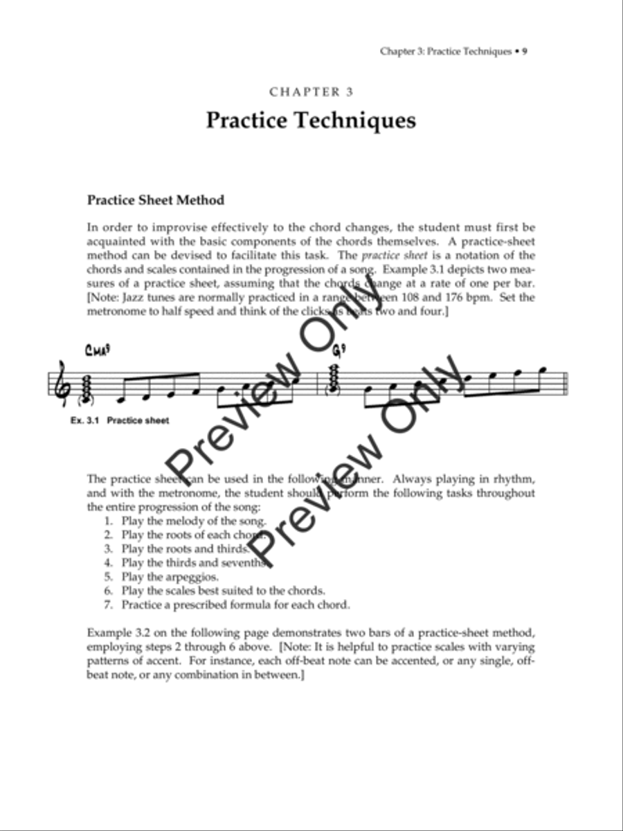 Jazz Improvisation: The Goal-Note Method (Text with MP3s) Jazz Ensemble scores gallery preview page 20