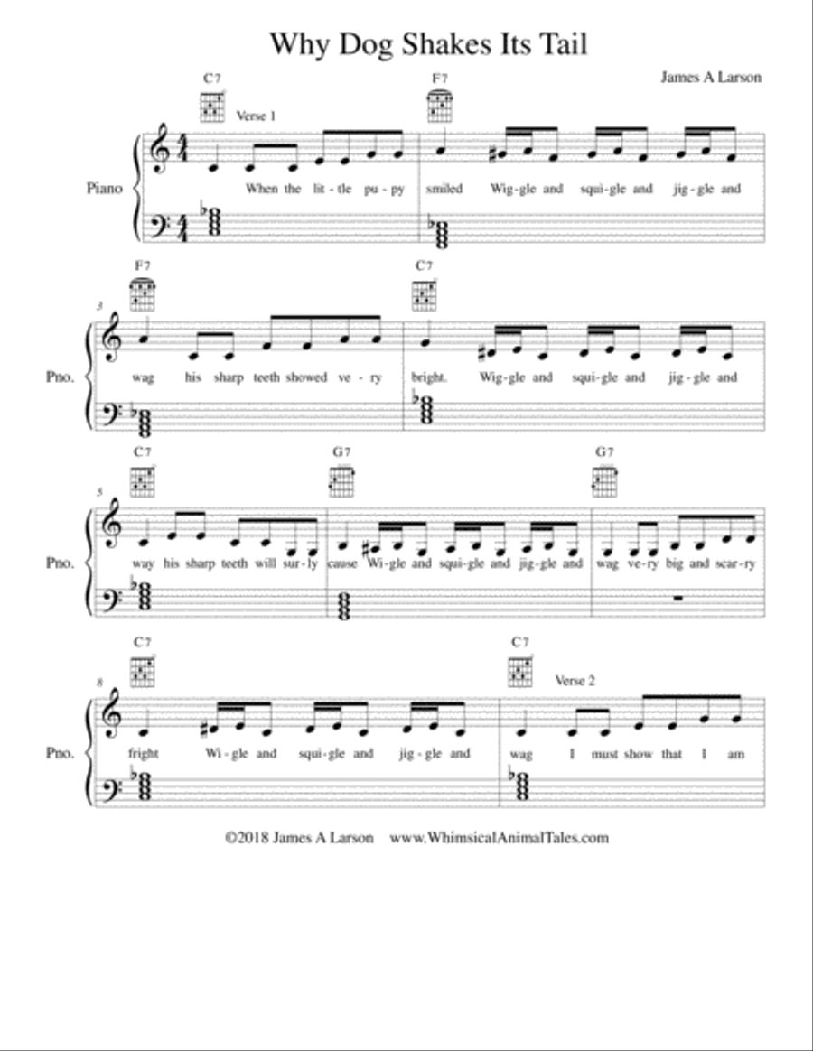 Why Dog Shakes Its Tail Voice scores gallery preview page 2