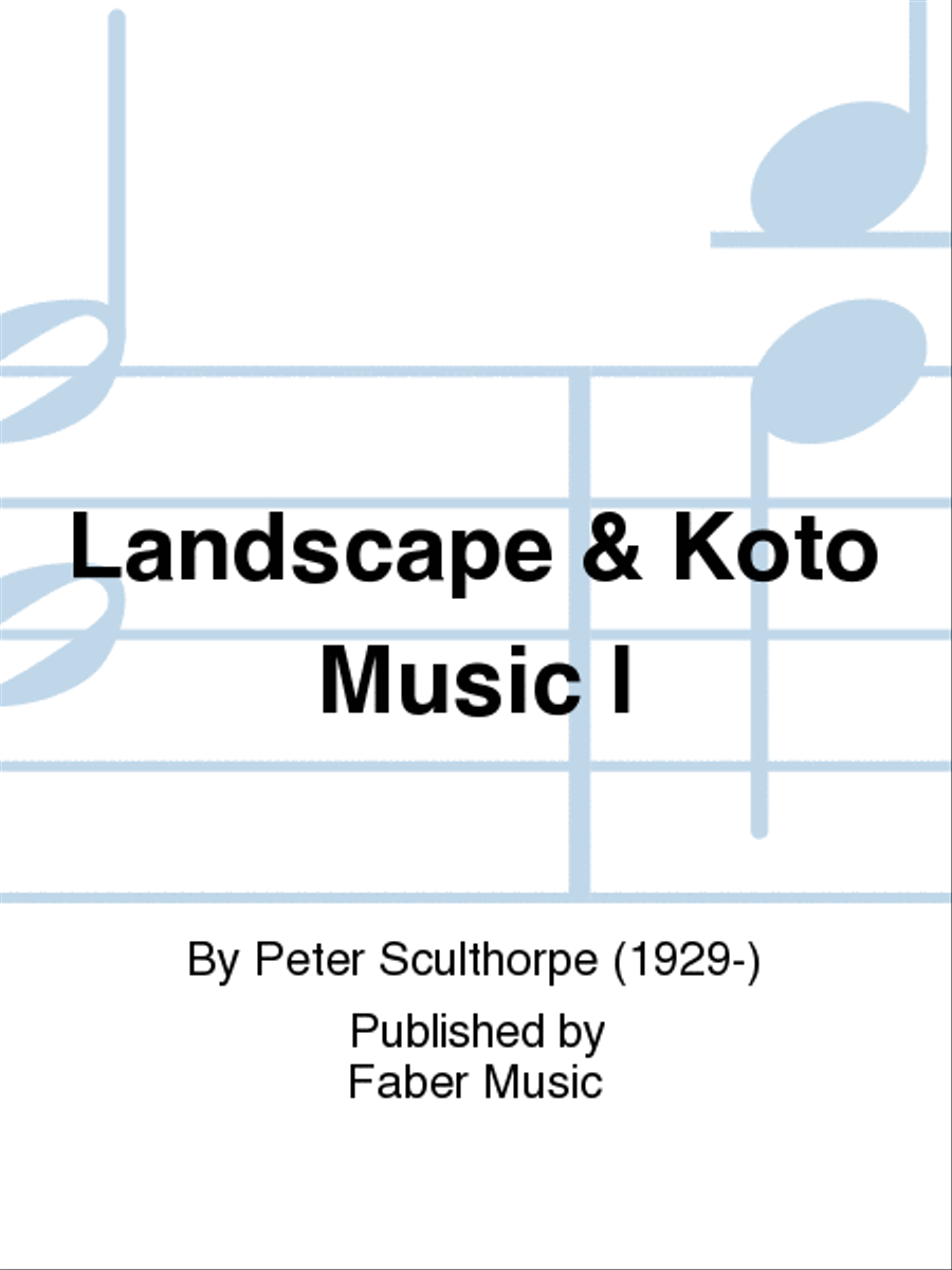 Landscape & Koto Music I Small Ensemble scores gallery preview page 1