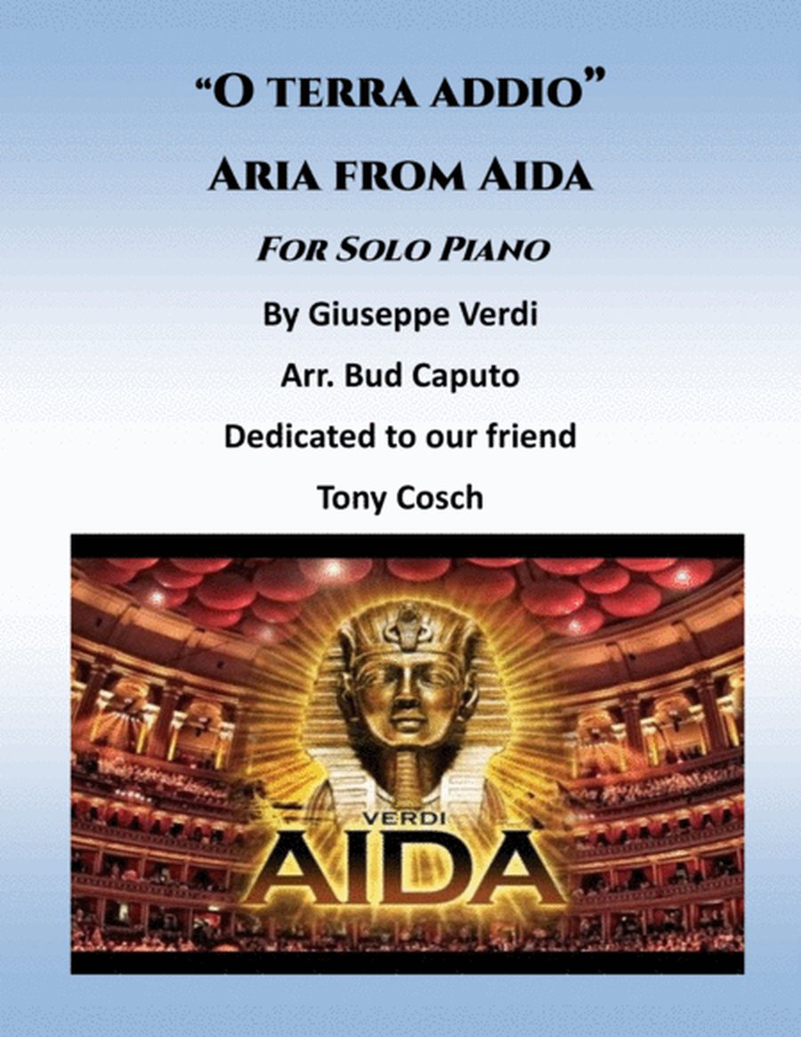 "O terra addio" from Aida for Solo Piano image number null