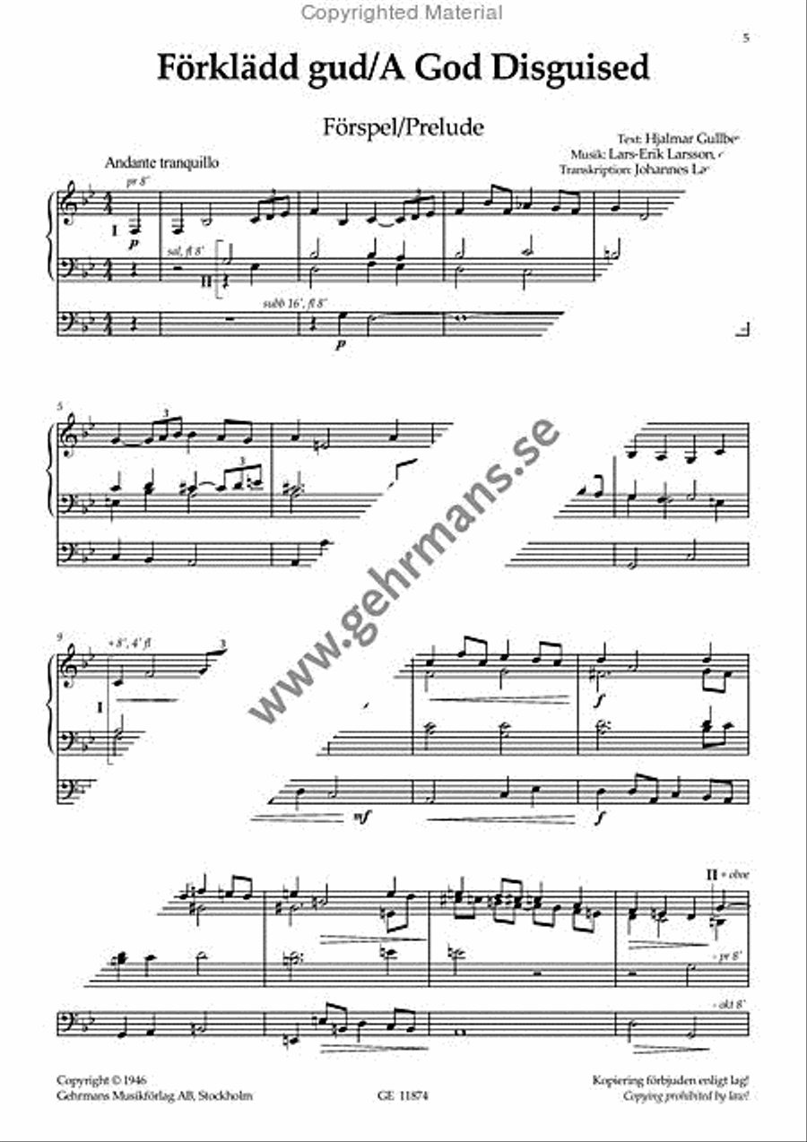 Forkladd gud Forkladd gud Mixed Choir scores gallery preview page 4