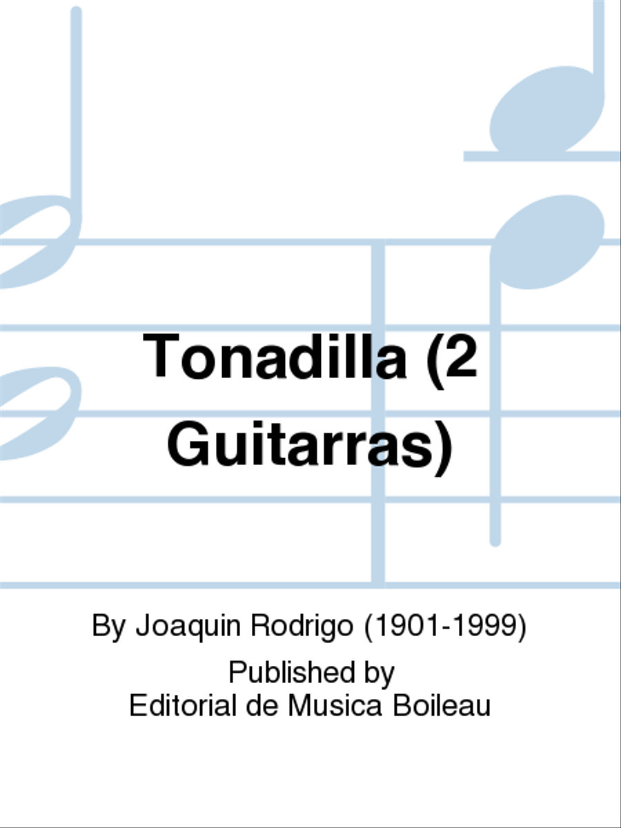 Tonadilla (2 Guitarras) School and Community scores gallery preview page 1
