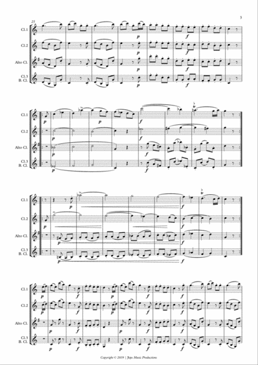 Rondo from Divertimento IV - W.A. Mozart Small Ensemble scores gallery preview page 3