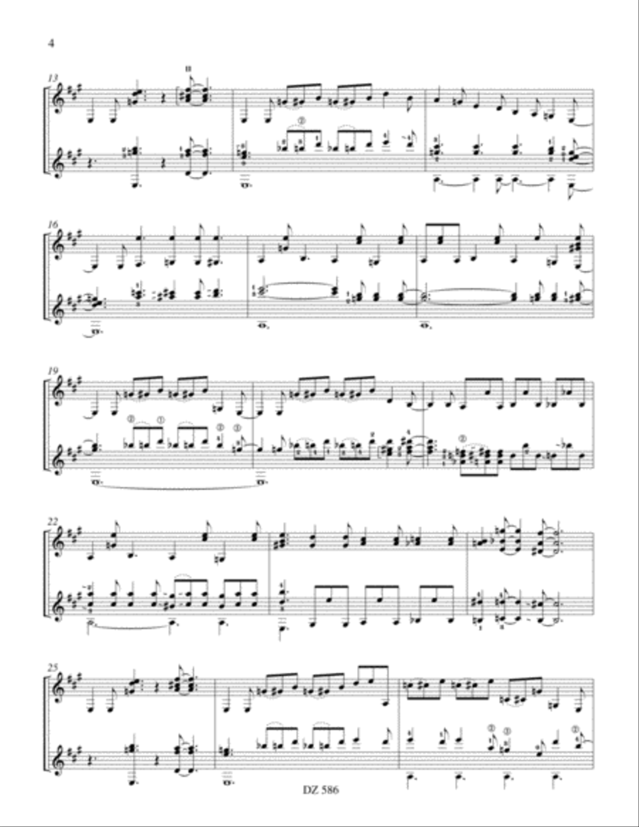 Two's Blues Two's Blues Electric Guitar scores gallery preview page 4