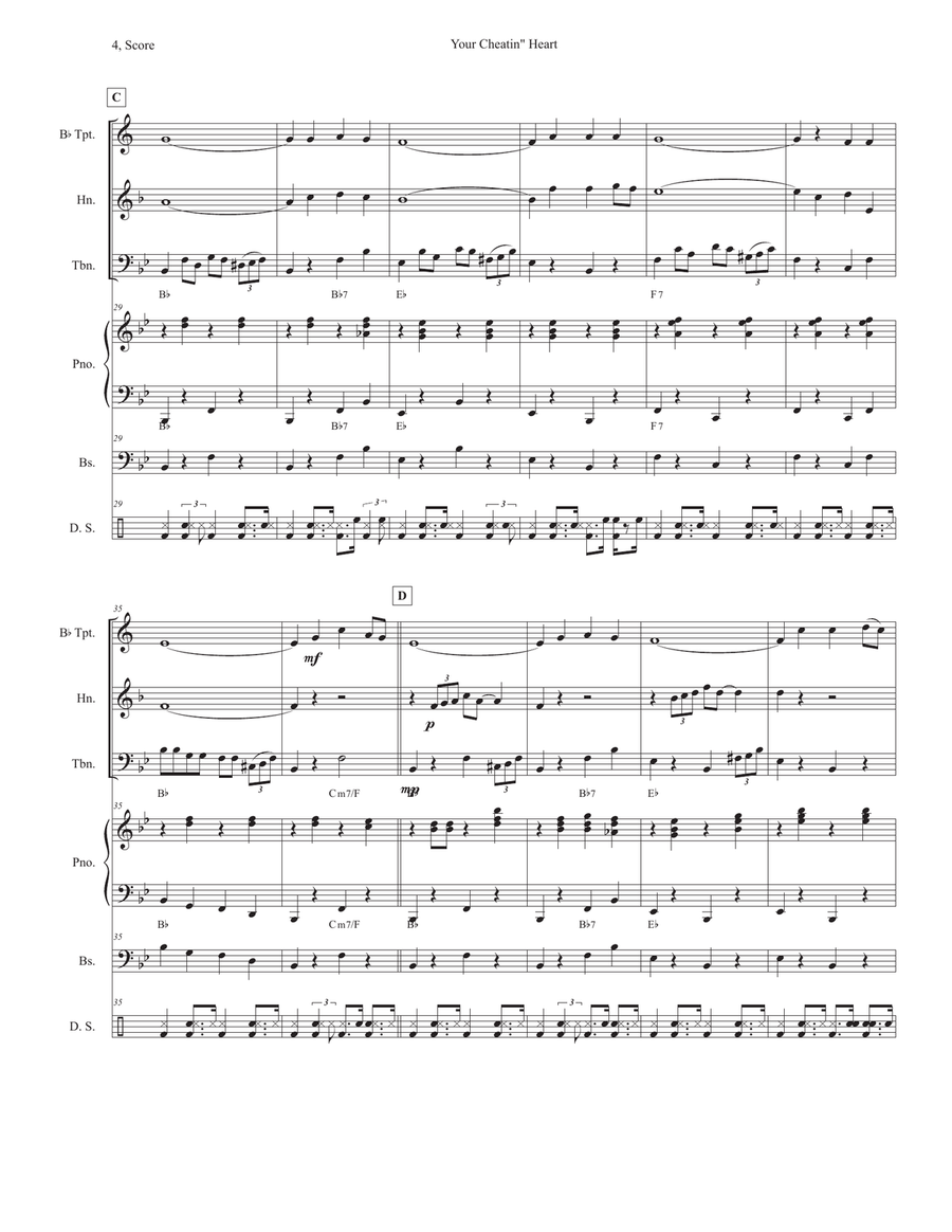 Your Cheatin' Heart Your Cheatin' Heart School and Community scores gallery preview page 4
