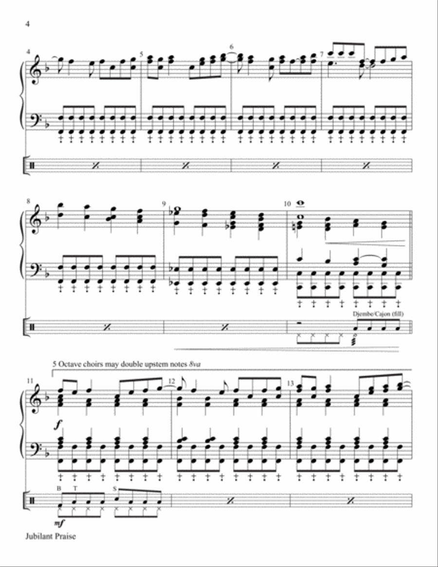 Jubilant Praise 5-Octaves scores gallery preview page 4