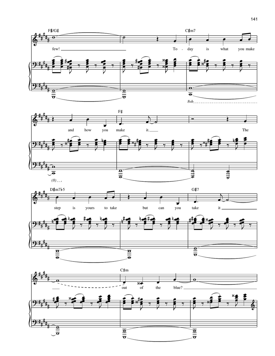 Out Of The Blue Piano, Vocal scores gallery preview page 6