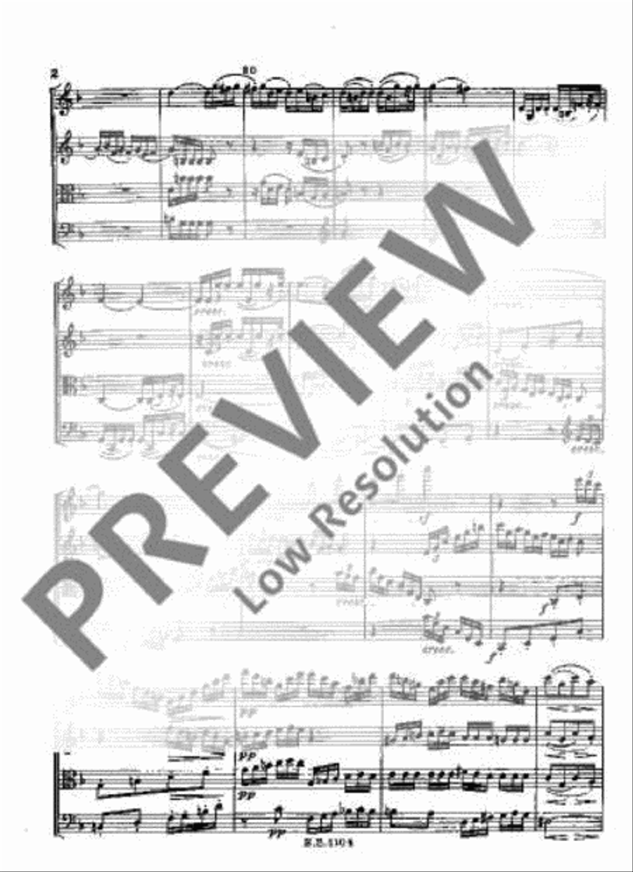 String Quartet F major String Quartet scores gallery preview page 9