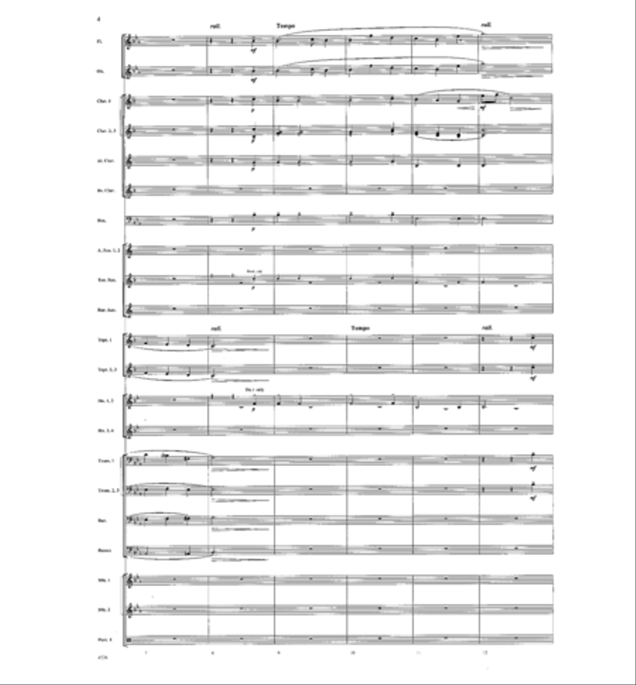 Midnight in Bethlehem Concert Band scores gallery preview page 3