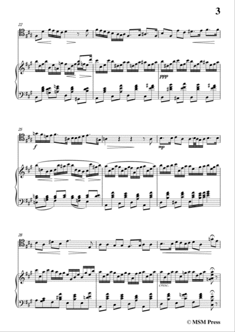 Schubert-Im Frühling,for Cello and Piano Piano scores gallery preview page 5