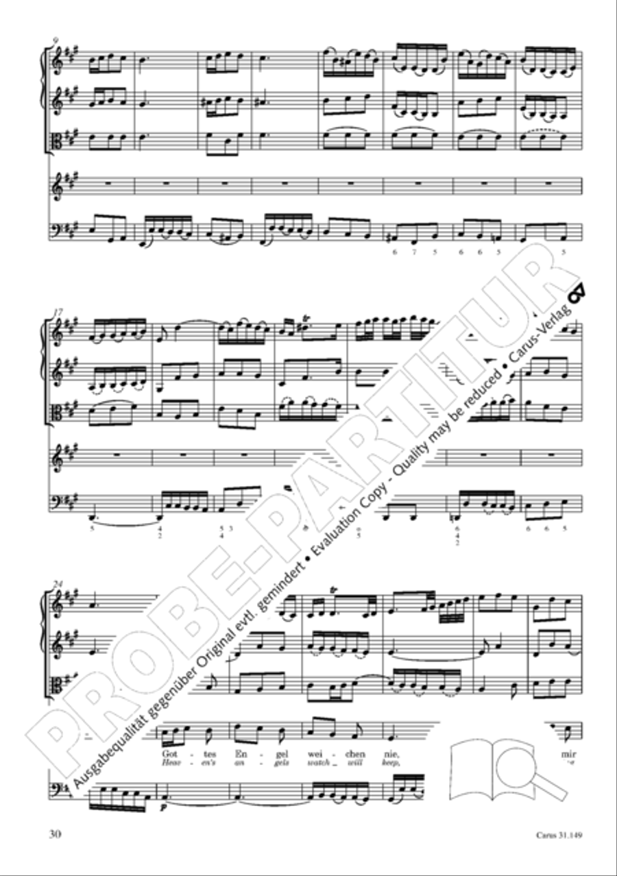 The voice of rejoicing and hope (Man singet mit Freuden vom Sieg) 4-Part scores gallery preview page 31