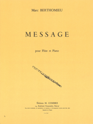 Book cover for Message