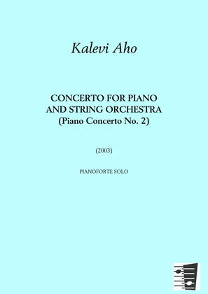 Book cover for Concerto for piano and string orchestra (Piano Concerto No. 2)