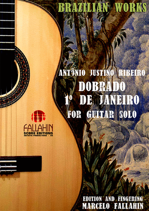 Book cover for DOBRADO 1º DE JANEIRO - ANTÔNIO JUSTINO RIBEIRO - FOR GUITAR SOLO