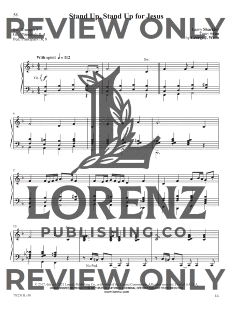 Sixty-Second Service Solutions for Organ Organ Solo scores gallery preview page 17