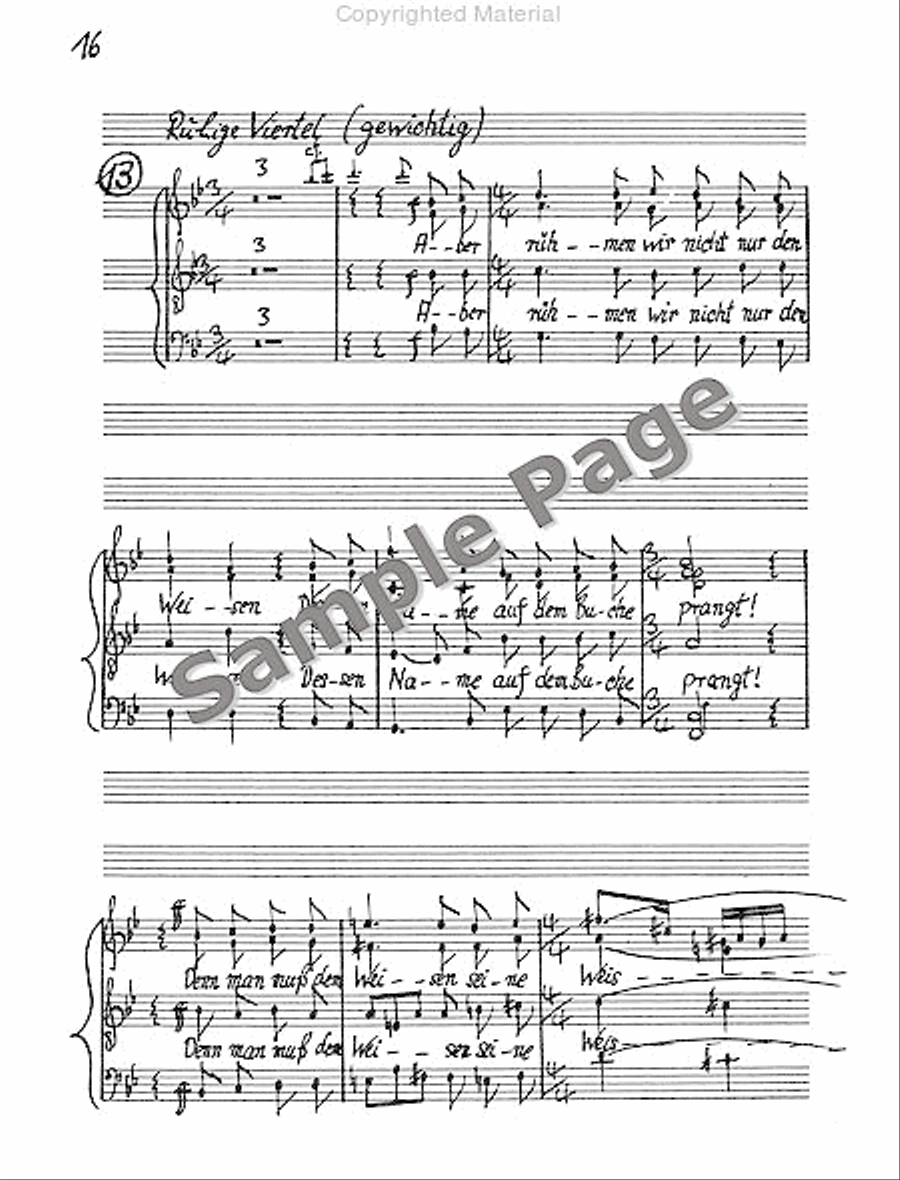 Legende Vom Weisen Score 4-Part scores gallery preview page 19