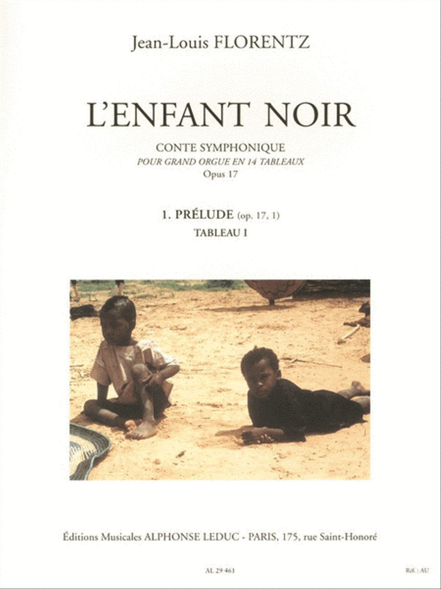 L'enfant Noir Op.17, Tableau 1: Prelude (organ) Organ scores gallery preview page 1