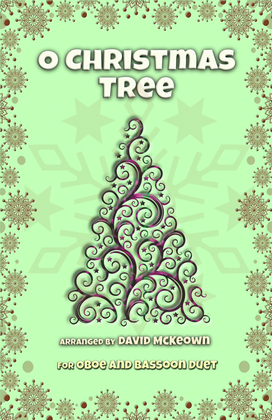Book cover for O Christmas Tree, (O Tannenbaum), Jazz style, for Oboe and Bassoon Duet