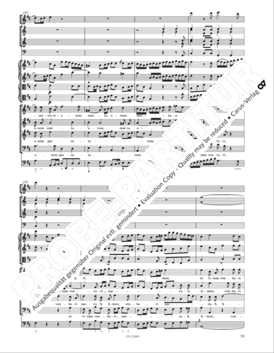 Creation Mass in A-major after Joseph Haydn (Schopfungsmesse in A nach Joseph Haydn) 4-Part scores gallery preview page 52