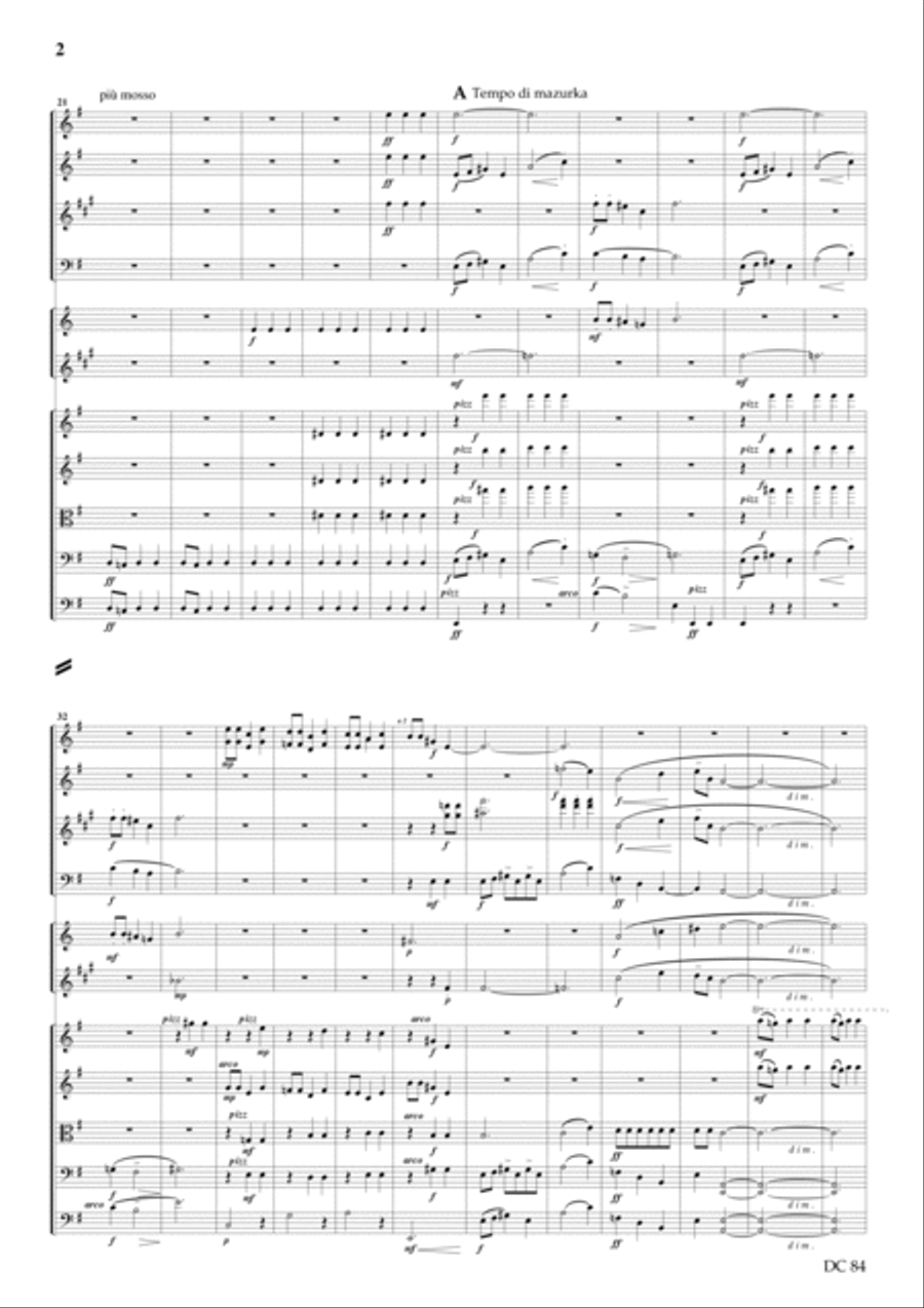Polish Dances - score only Full Orchestra scores gallery preview page 2