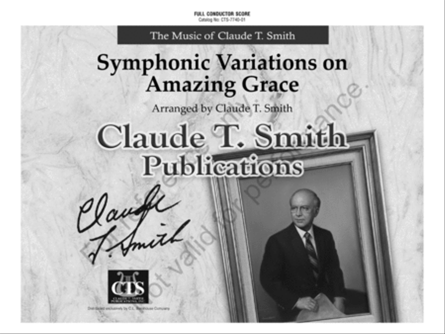 Symphonic Variations on Amazing Grace Concert Band scores gallery preview page 2